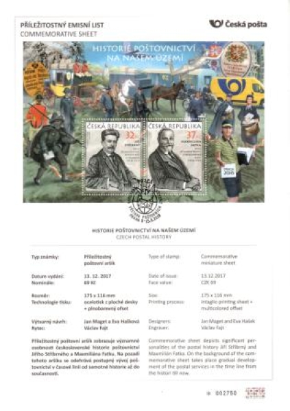 Příležitostný emisní list 955 / 956 ● - 2018
